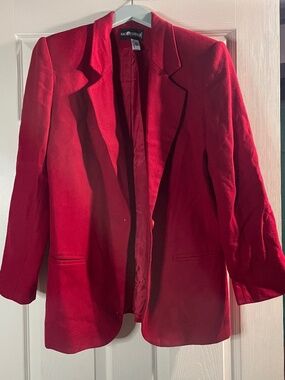 Red Wool Women’s Blazer